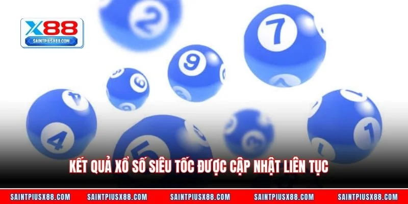 Kết quả xổ số siêu tốc được cập nhật liên tục